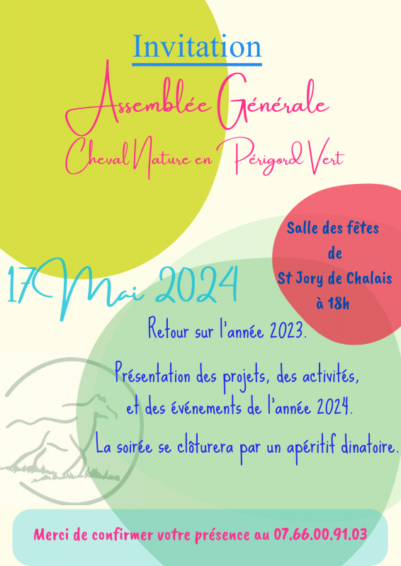 Affiche invitation AG